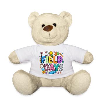 Field Day Colour Splash - Teddy Bear - white - Front