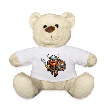 Wikinger Krieger - Teddy - Weiß - Vorne