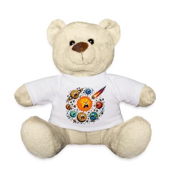Furious sun and chaotic planets - Teddy Bear - white - Front