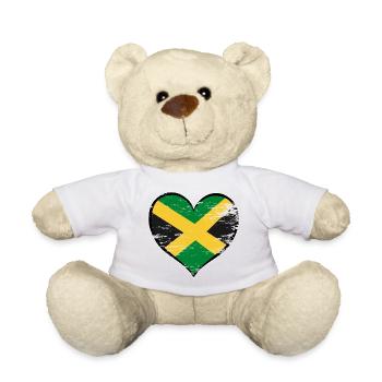Jamaika_Herzflagge_used - Nounours - blanc - Devant