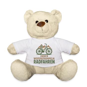 Immer Weiterstrampeln Radfahren - Teddy - Weiß - Vorne