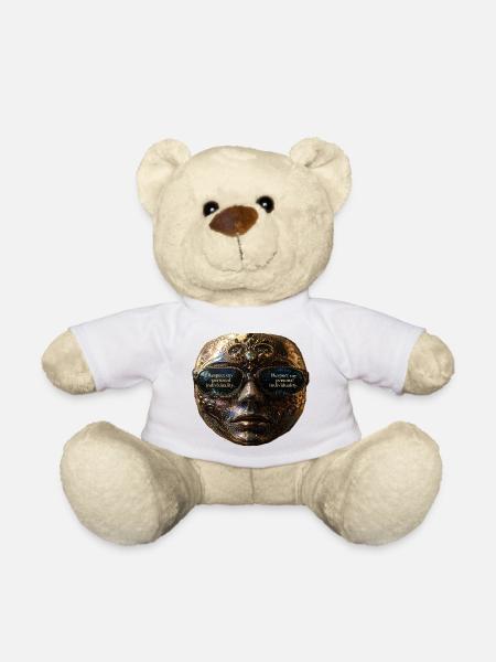Masked individuality in splendour - Teddy Bear - white