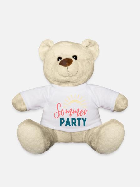 Summer Party Sunbeam Logo - Teddy Bear - white