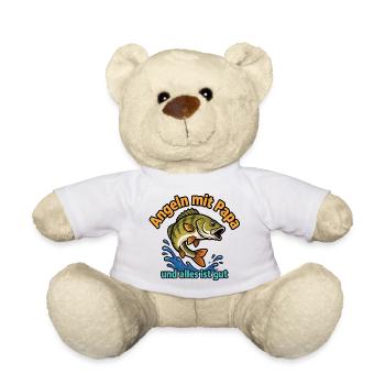 Pêcher avec papa – tout va bien - Nounours - blanc - Devant