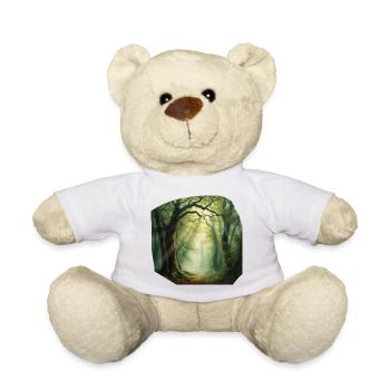 Lichtpfad im Wald - Teddy - Weiß - Vorne
