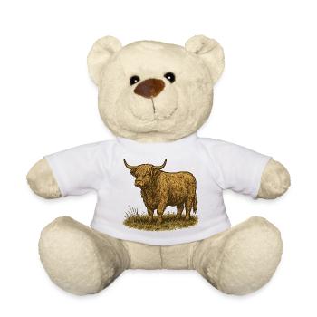 Highland-Rind - Teddy - Weiß - Vorne
