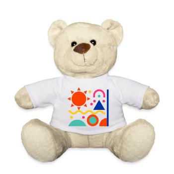 Bunte Formen - Teddy - Weiß - Vorne