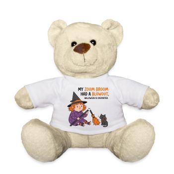 Besen Blowout Hexen-Tee - Teddy - Weiß - Vorne