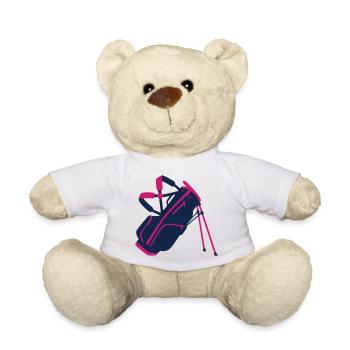 Golf Bag Equipment Icon - Teddy Bear - white - Front
