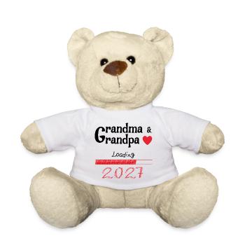 Oma und Opa 2027 - Teddy - Weiß - Vorne