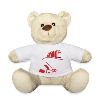 Firefighter Dog Profile Icon - Teddy Bear - white - Front
