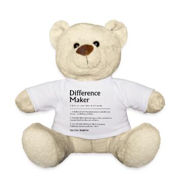 Difference Maker Lehrer-Geschenkschule - Teddy - Weiß - Vorne