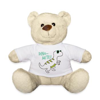 Cooler Dinosaurier Dino-Mite Sonnenbrille Fun - Teddy - Weiß - Vorne
