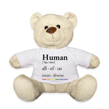Mensch – LGBTQ+ Stolz - Teddy - Weiß - Vorne