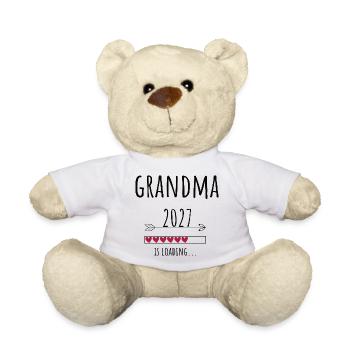 Pregnancy Announcement – Oma 2027 Geschenk - Teddy - Weiß - Vorne