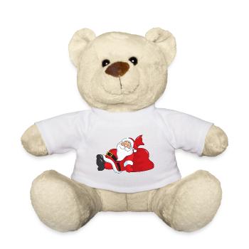 Santa Claus Christmas Santa - Teddy Bear - white - Front