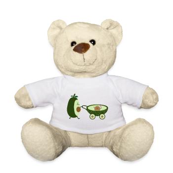 Avocat comme mère marchante (b) - Nounours - blanc - Devant