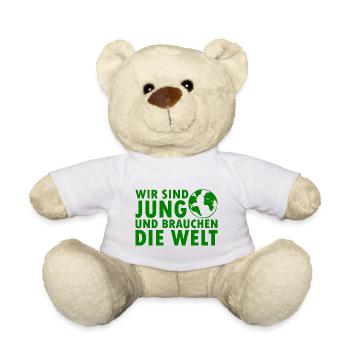 Wir sind jung und brauchen die welt - Teddy - Weiß - Vorne