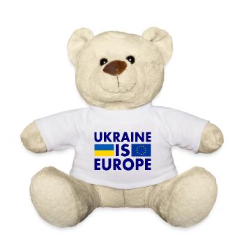Ukraine - Teddy Bear - white - Front