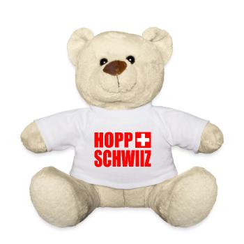 hopp schwiiz - Nounours - blanc - Devant
