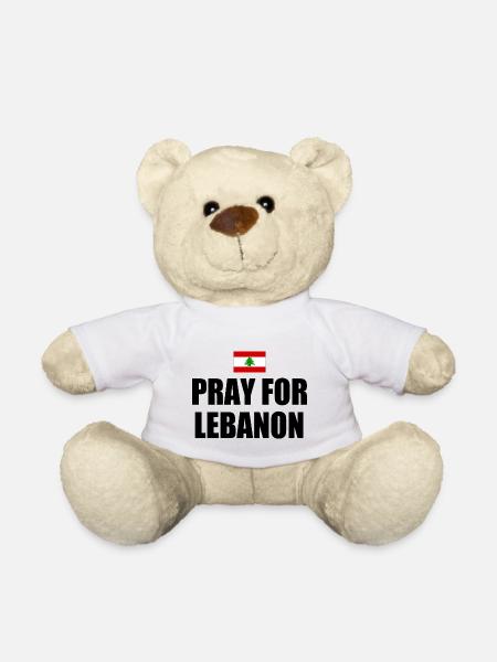 Pray for lebanon - Teddy - Weiß