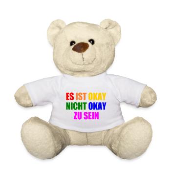 es ist okay nicht okay zu sein - Teddy - Weiß - Vorne
