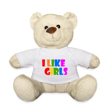 I like girls - Nounours - blanc - Devant