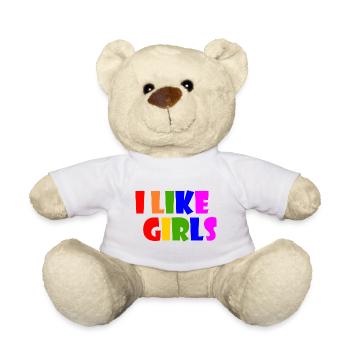 I like girls - Nounours - blanc - Devant