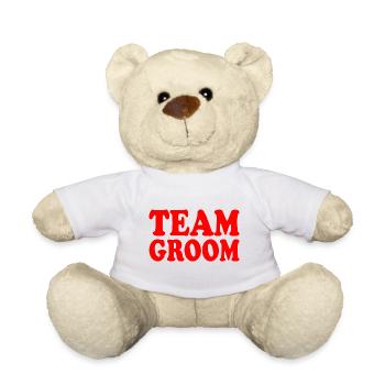 Team groom - Teddy Bear - white - Front