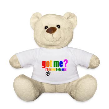 got me? i'll do your body good - Nounours - blanc - Devant