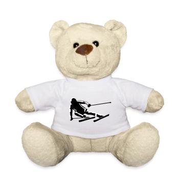 Ski, ski - Nounours - blanc - Devant