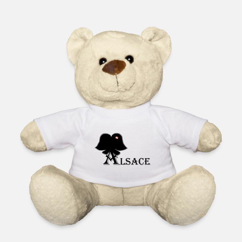 Elsässischer Kopfschmuck - Teddy - Weiß