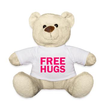 Free hugs - Teddy - Weiß - Vorne