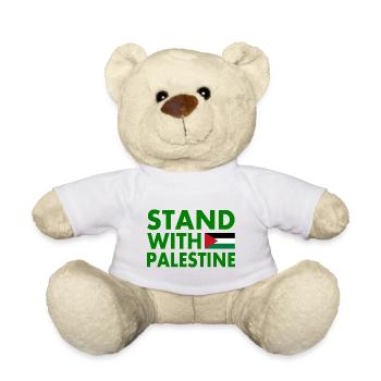 Stand with palestine - Nounours - blanc - Devant