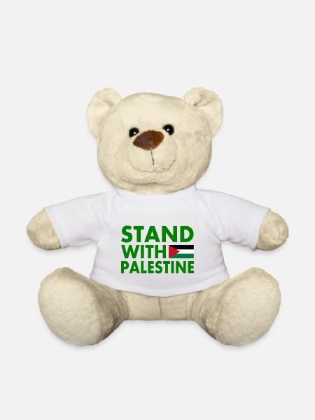 Stand with palestine - Teddy Bear - white