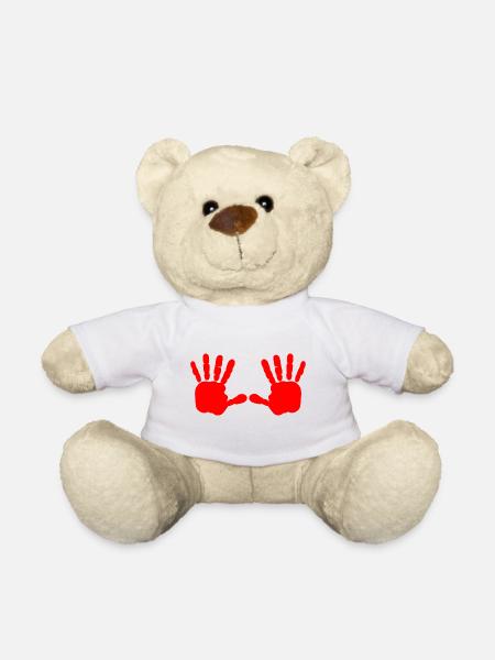 Iran - Main rouge - main de sang - BLOODY HAND - Nounours - blanc