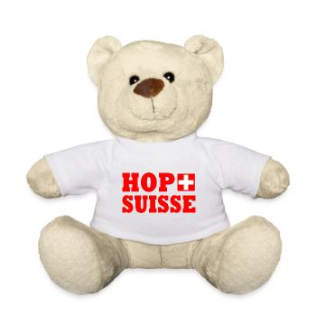 Hop suisse - Teddy Bear - white - Front