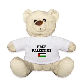 Free palestine - Nounours - blanc - Devant