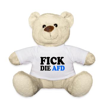 Fick die afd - Teddy - Weiß - Vorne