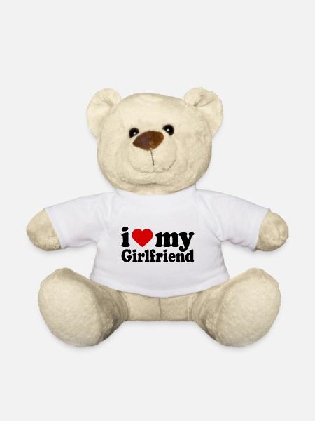 I love my girlfriend - Teddy - Weiß