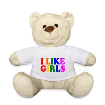 I like girls - Nounours - blanc - Devant