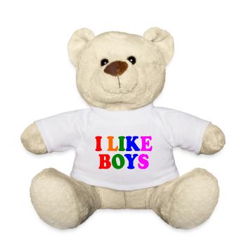 I like boys - Teddy - Weiß - Vorne