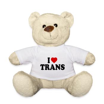 I love trans - Teddy - Weiß - Vorne