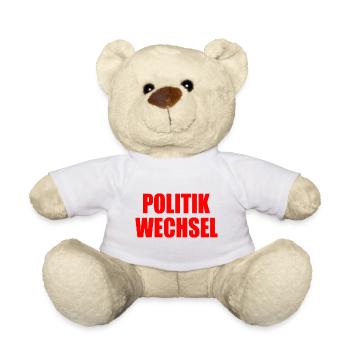 politikwechsel - Teddy - Weiß - Vorne