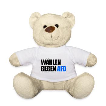 Wählen gegen afd - Teddy - Weiß - Vorne