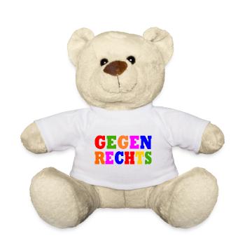 Gegen rechts - Teddy - Weiß - Vorne