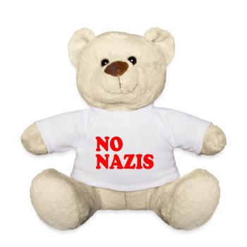 Pas de nazis - Nounours - blanc - Devant