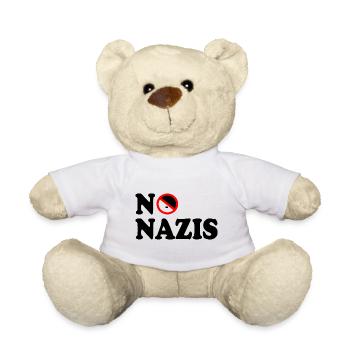 Pas de nazis - Nounours - blanc - Devant
