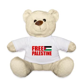 Free palestine - Nounours - blanc - Devant