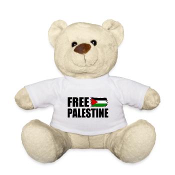 Free palestine - Nounours - blanc - Devant